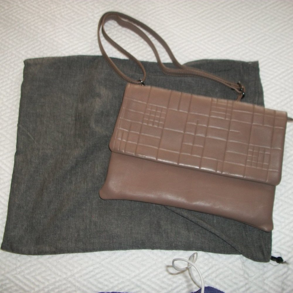 NWT Clutch/Crossbody Galler  from Elk Australia  Stone/Taupe color